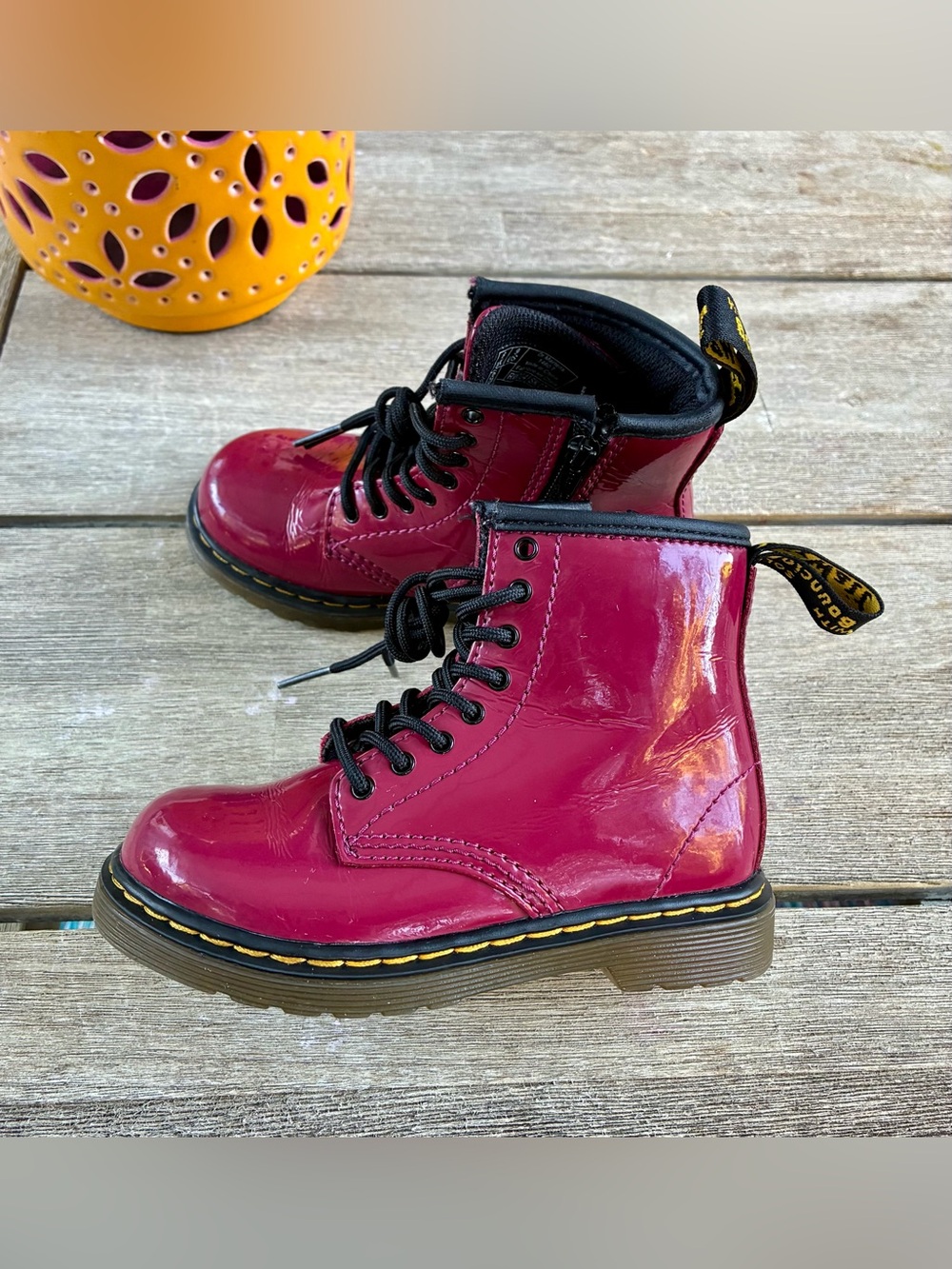 Dr. Martens Patent Leather Boots Toddler 9
